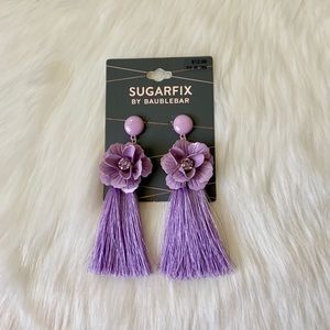 Lilac Tassel Earrings